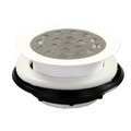 Jr Products JR Products 95155 Shower Strainer with Grid - White 95155